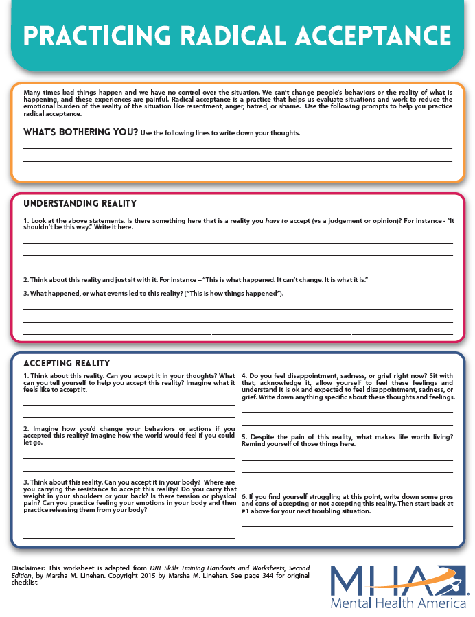 Practicing Radical Acceptance Extension Kewaunee County